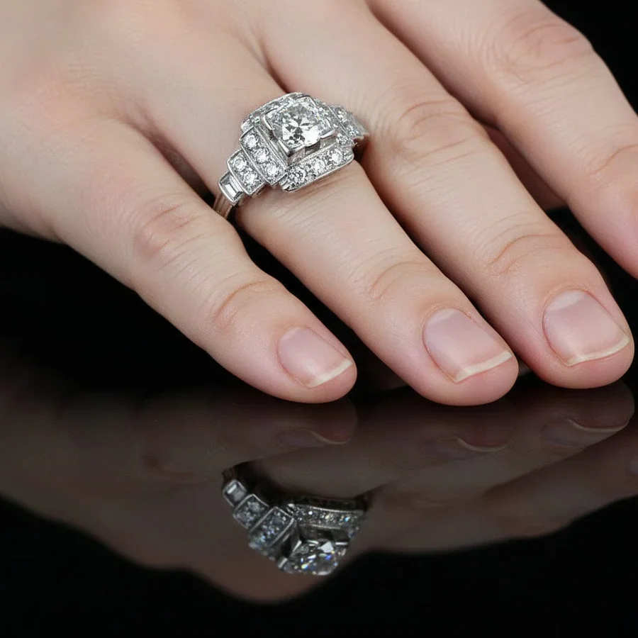 How to Tell an Authentic Art Deco Engagement Ring From a Modern Reproduction